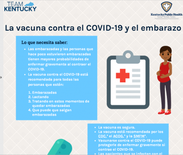 La vacuna contra el COVID-19 y el embarazo