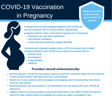 COVID-19 Vaccination in Pregnancy- Providers