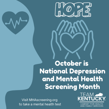 hope: october is depressional and mental health screening month