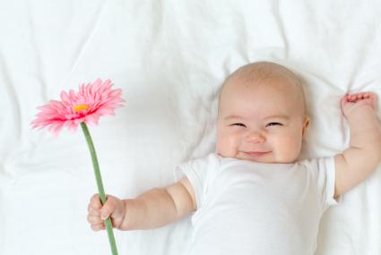 Baby with Blossom