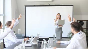 People participating in a seminar