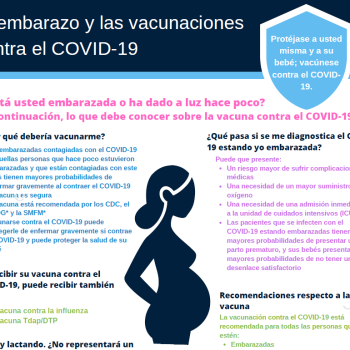 El embarazo y las vacunaciones contra el COVID-19