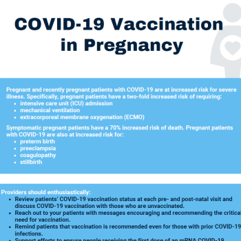 COVID-19 Vaccination in Pregnancy- Providers