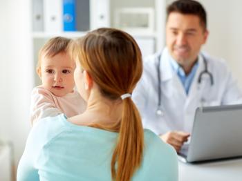 Mother and child at doctor's office