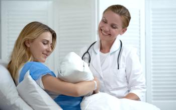 Mother and doctor