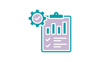 graphic of clipboard with data on it