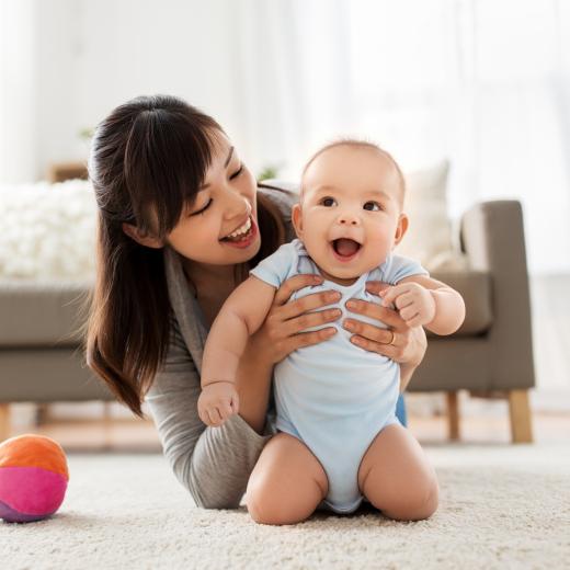 Mother and Baby Playing